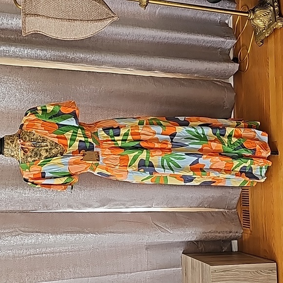 NWT Anthropologie SPRING HILDA Abel the Label  Floral Maxi Dress - Picture 6 of 7